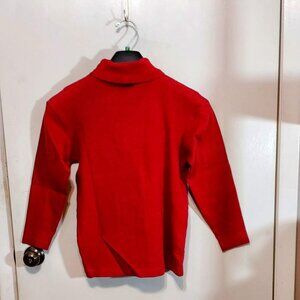 Laura Ashley Womans Ret Turtle Neck Pullover.  Sz S  100% Cotton Long Sleeve